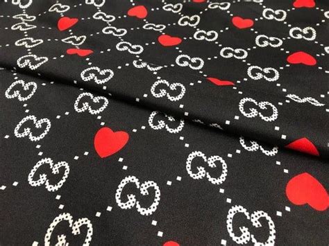 gucci black print|Gucci print fabric.